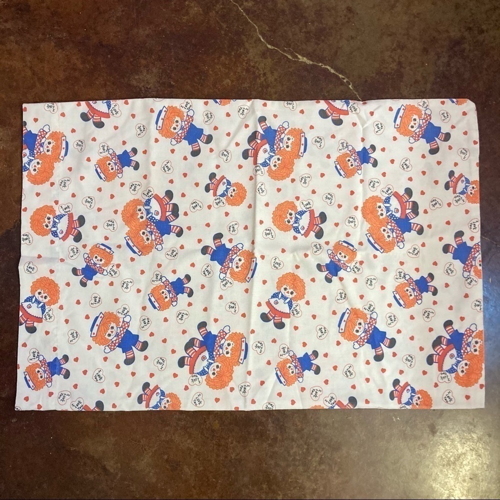 Vintage Raggedy Ann and Andy Pillowcase